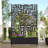 Indoor/Outdoor/Decor/Garden Two-Tone Planter Box with Lattice Panel Trellis Privacy Screen-700069632