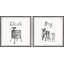 Wash And Dry by - Ensemble de 2 reproductions de dessins encadrés
