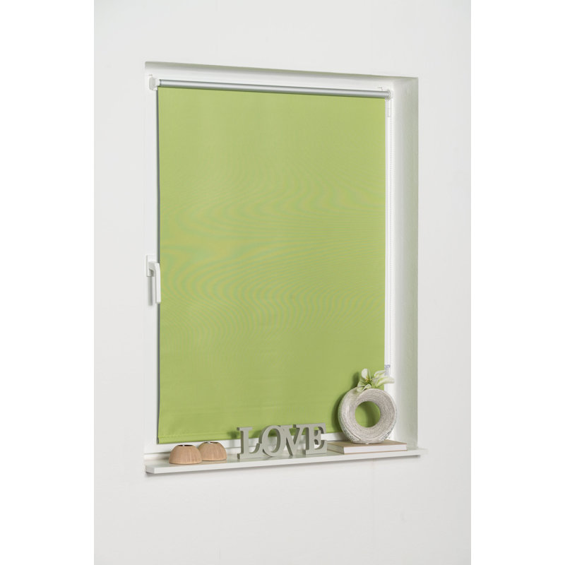 Klemmfix Room Darkening Roll-Up Blinds, 150 cm L x 50 cm W , Green