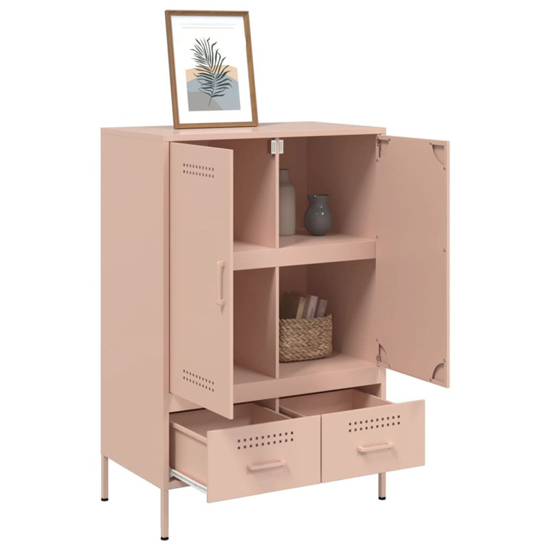Storage Cabinet, Antique pink and pink