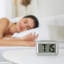 Self-Sensing Digital Alarm Clock - Silver