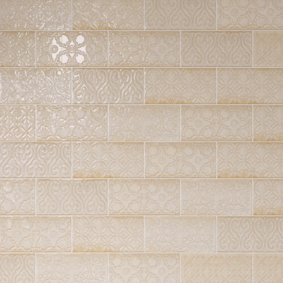 Zurbaran 4.73 in. X 9.45 in. Polished Ceramic Subway Wall Tile