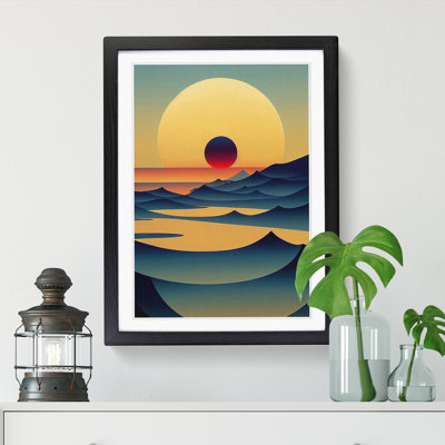 Sunrise Divisionism - Picture Frame Print