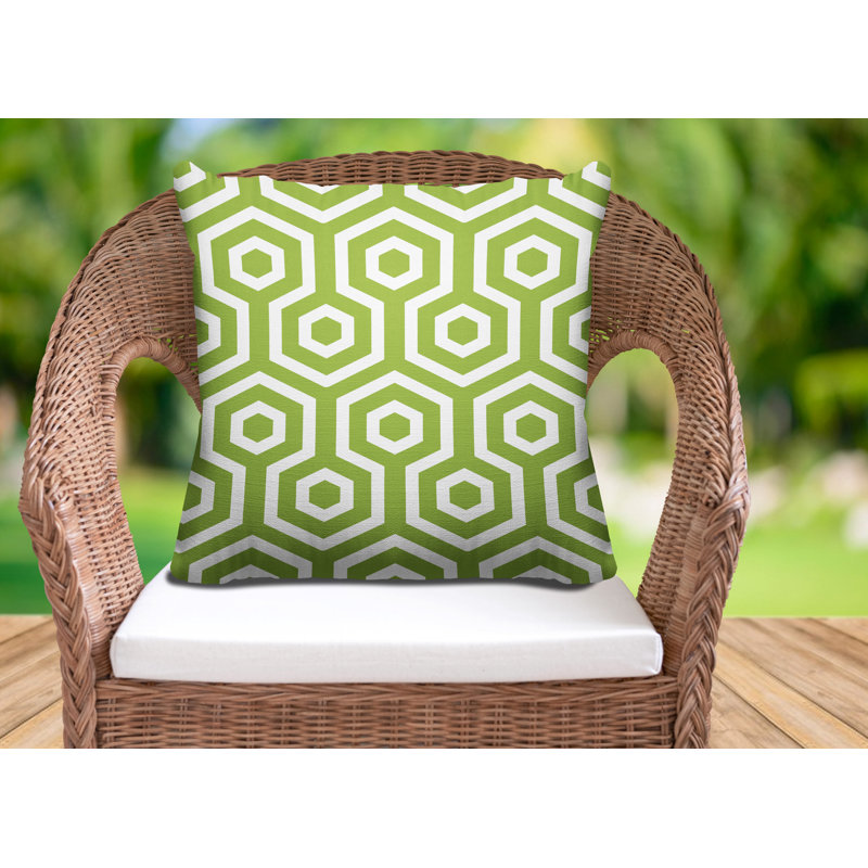 Housse et insert de coussin décoratif extérieur Hilton, H 17 po x l 17 po, Vert printemps