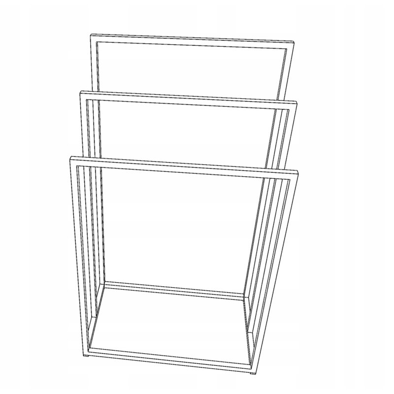 Honore 3 Freestanding Towel Stand, White