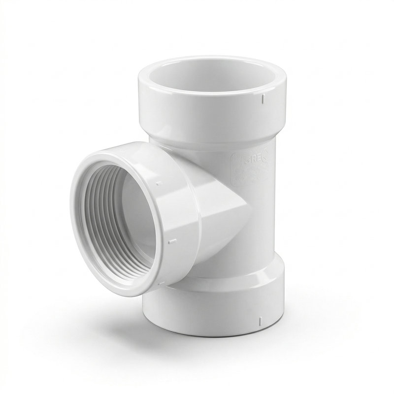 Té en PVC 3 po, évacuation des déchets avec drain en PVC, raccord en PVC blanc, raccord d'évacuation et d'évacuation, (paquet de 30)