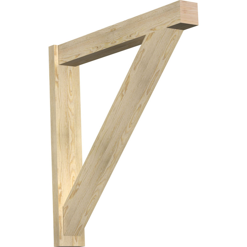 Pavé traditionnel traditionnel, P 40 po x H 40 po, Sapin Douglas de 6 po (sciage brut)