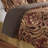 4 Piece Comforter Set Burgundy Cal King