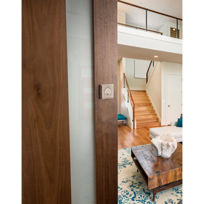 8260 Hollywood Hills Single Cylinder Deadbolt in Lifetime (PVD) Satin Nickel