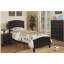 Commode 5 pièces contemporaine à finition noire avec commode en contreplaqué et placage de pin 5 tiroirs