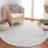 Heraldas Hand Tufted Wool/Cotton Floral Rug in Light Gray/Ivory-759703600