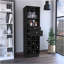 Armoire de bar deux tiroirs DEPOT E-SHOP Zircon, noir