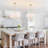 5 - Light Dimmable Fabric Drum Chandelier With Crystal Accent-1401581485