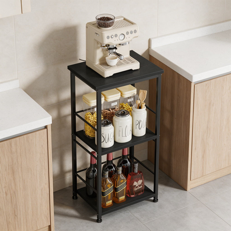 Armoire de bar à café pour la maison - Station de café de style campagnard avec buffet polyvalent, table basse robuste pour le coin cuisine du salon et petits espaces
