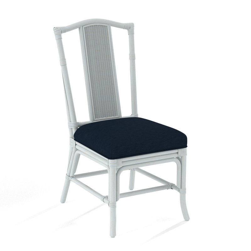 Drury Lane Slat Back Side Dining Chair, Bisque, Beige Performance Fabric; 0851-73