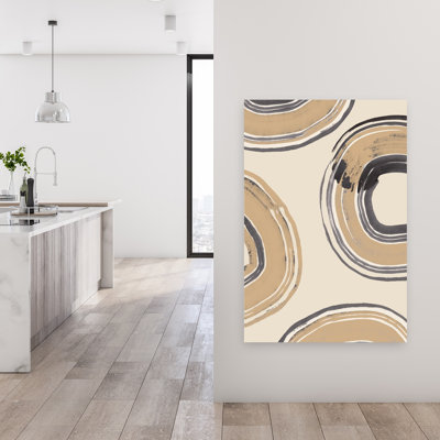 «Neutral Abstract Curves», reproduction d'art contemporain abstrait