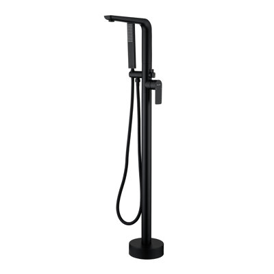 1 Clawfoot Tub Faucet with Hand Shower and Diverter