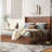 Kira Queen Solid Wood Platform Bed with lifting storage