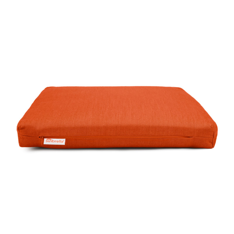 Austin Horn Classics Sunbrella Chair Seat Cushion, Spectrum Cayenne Sunbrella® Plainweave