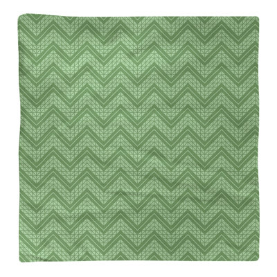 Serviette en coton à motif à chevrons à la main Stephenie