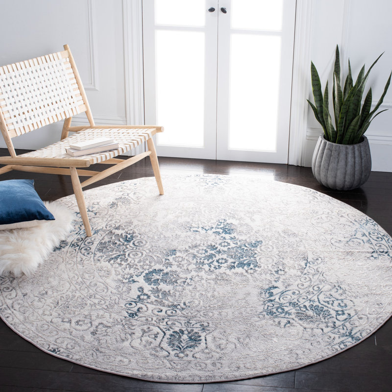 Goffe Orchard Performance Oriental Rug, Round 6'7"