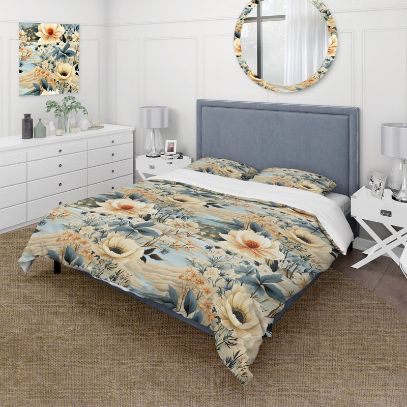 Literie Coastal Retreat I, Housse de couette simple + 1 taie décorative stan