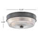 Grace 2 Light Glass Flush Mount