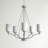 Durham 5 - Light Steel Dimmable Chandelier-22242848