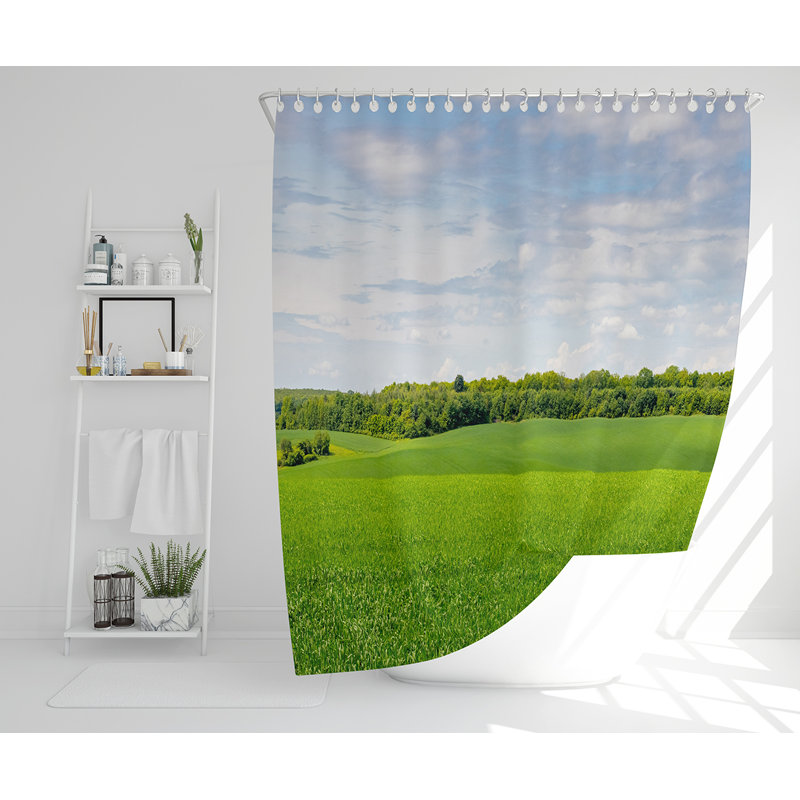 Eljean 13 Piece Polyester Shower Curtain Set