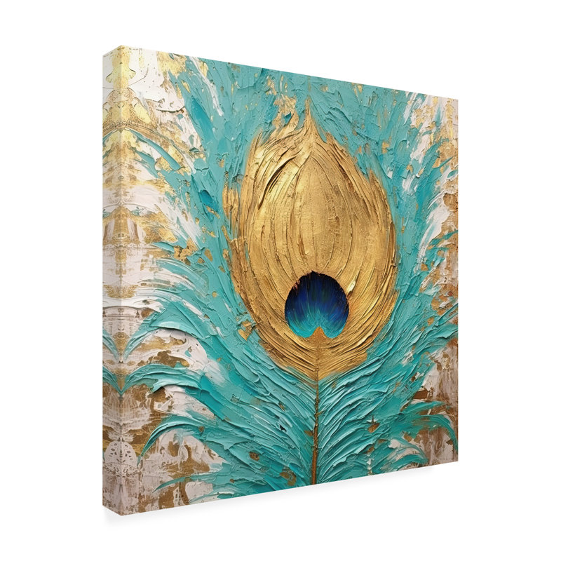 Art sur toile Sasha Peacock Impasto II, H 14 po x l 14 po x P 2 po