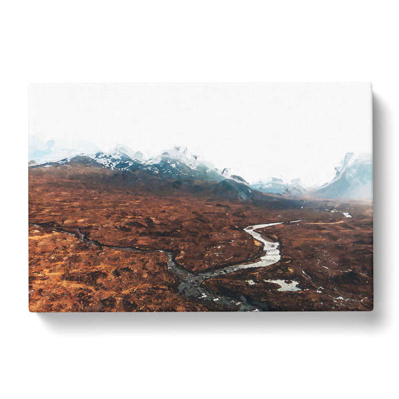 View Of The Isle Of Skye In Scotland In Abstract - Wrapped Canvas Print, 50cm H x 76cm W x 3cm D