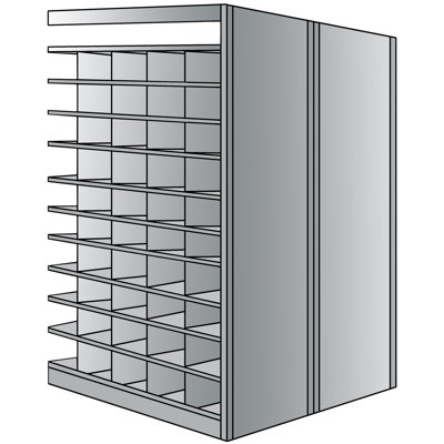 Étagère de rangement à 11 tablettes H 87 po x l 36 po x P 48 po