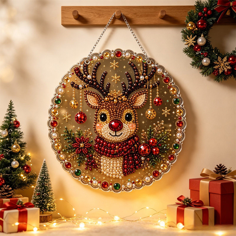 Décoration de Noël - Pendentif en forme de losange, C