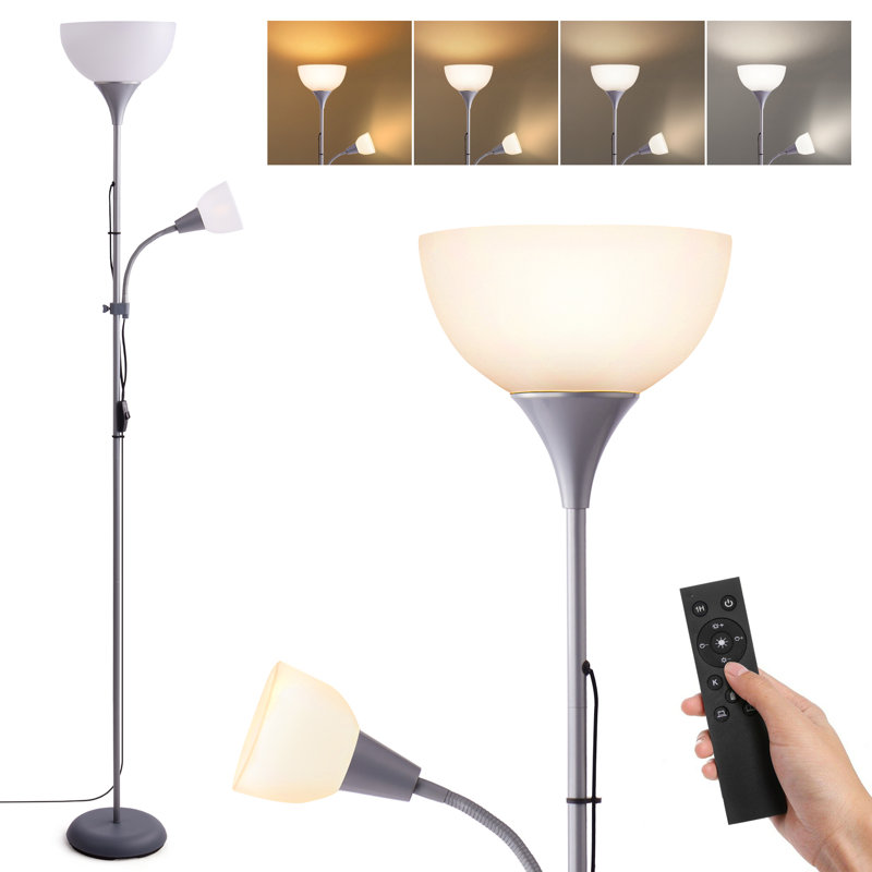178cm Polished Torchiere Floor Lamp