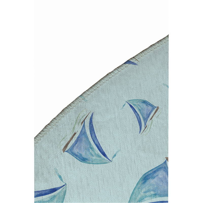 Tapis d'extérieur Summer, Rond 5 pi