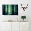 Green Misty Forest in Abstract - Wrapped Canvas-55313396