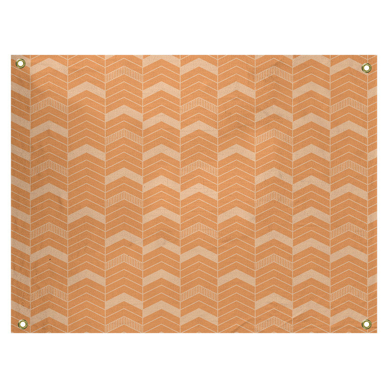 Tapisserie Stephenie, H 50 po x l 59 po, Orange