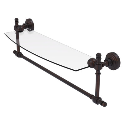 Retro Wave Bracket Shelf with Towel Bar