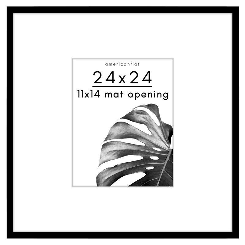 Picture Frame with Oversized Mat - Gallery-Style Frames for Photos or Artwork - Multiple Sizes, 24" x 24"