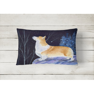 Starry Night Outdoor Reversible Throw Pillow