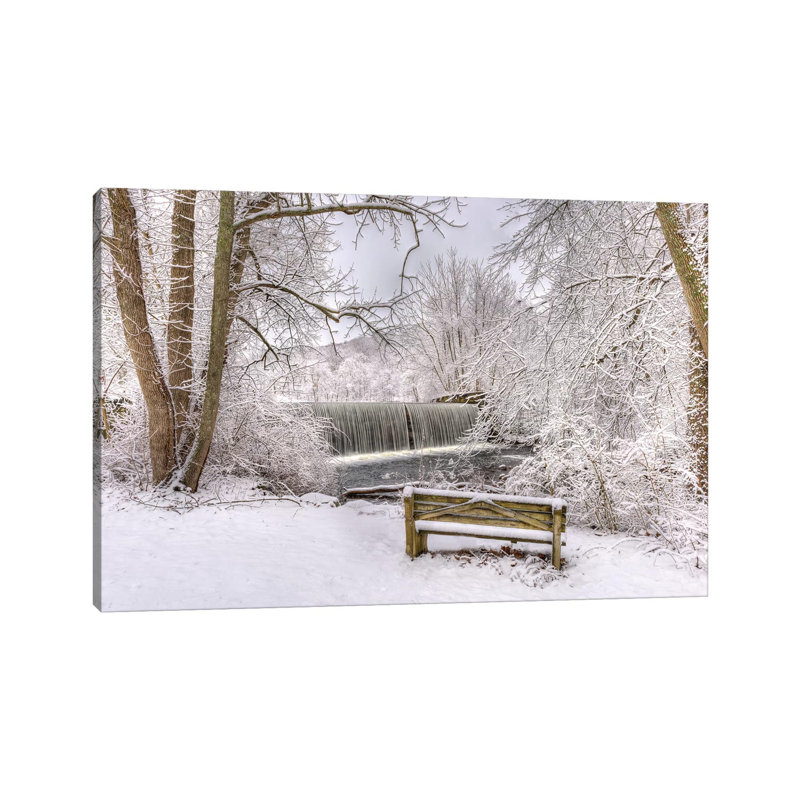 Banc Manor par David Gardiner - Estampe numérique sur toile tendue avec châssis, H 26 po x l 40 po x 1,5 po