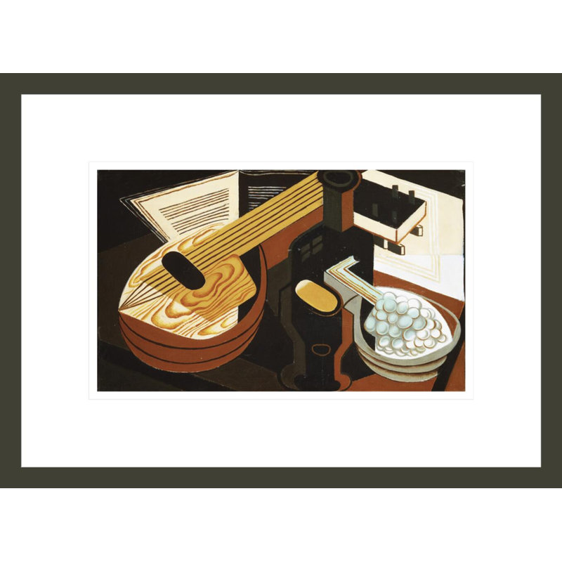 La mandoline par Juan Gris, H 12,37 po x l 16,75 po