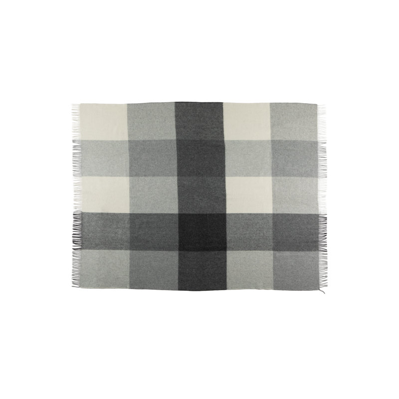 Alpaca Faroe Throw, Gray/White