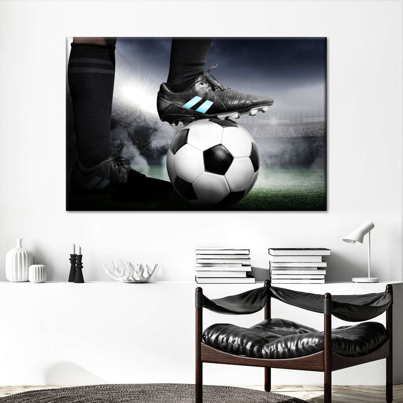 Impression sur toile Intense Soccer, H 30 po x l 45 po x P 1,25 po