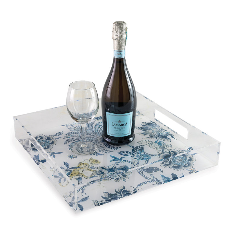Williamsburg Tray, Blue/White