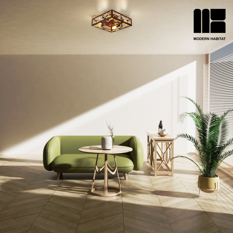 Ventilateur de plafond 19,7 po avec ensemble d'éclairage