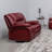 Elodie Red Upholstered Glider Recliner Chair-1026537430