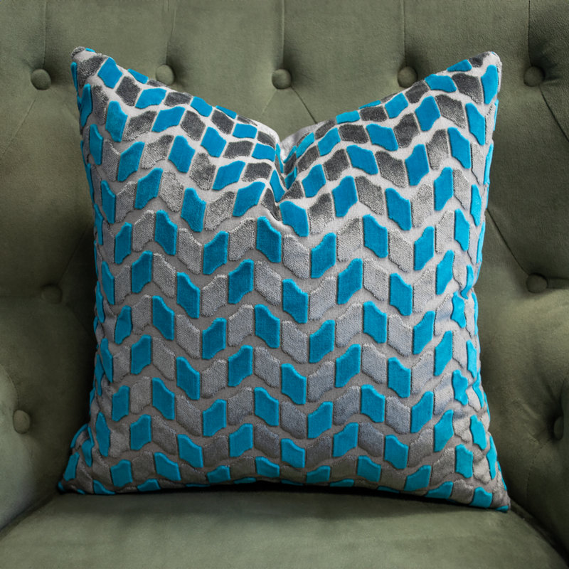 Ensemble de coussins décoratifs en velours zigzag Thomas Collection®, Double sided 12" x 20"