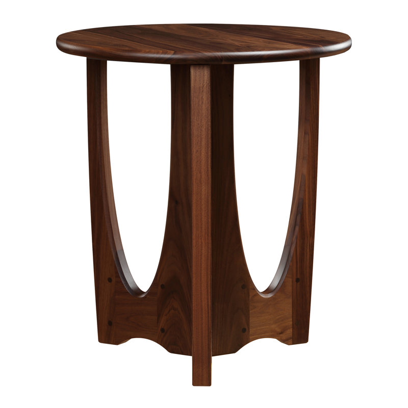 Walnut Grove Drink Table - Wood Top, 24" H x 22" W x 22" D