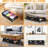 Under Bed Storage Containers With Wheels, Clear Lids, And Dividers - Large Capacity & Durable (2 Pack)